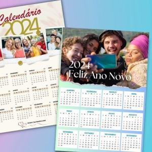 Calendário com Foto REVELAÇÃO FOTOGRAFICA     