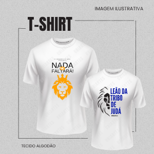 Camiseta Básica Branca Algodão  Manga Curta Estampa Colorida DTF têxtil Costurado ADULTO / INFANTIL