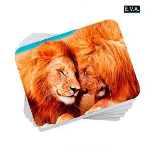 Mouse Pad Personalizado promocional EVA  4x0 Laminação Jateada Cantos Arredondados 