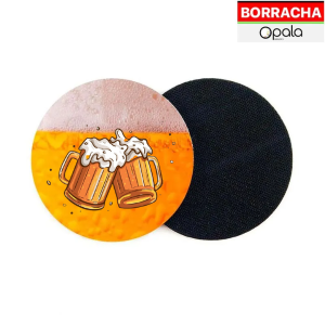 Porta Copos Personalizado Borracha Redondo Borracha 9X9CM    